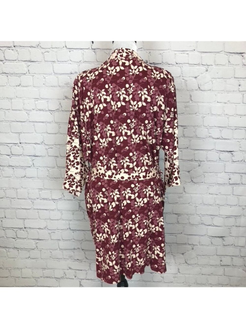 Pact Staycation Short Robe Berry Sprigs Size M/L - Picture 3 of 6